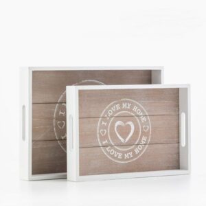 2 padėklai „I love my home“