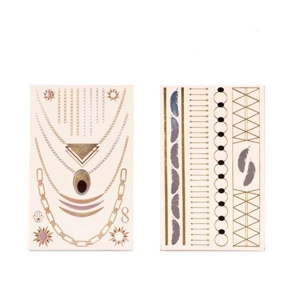 sidabrines ir auksines spalvos tatuiruotes Sidabrinės ir auksinės spalvos tatuiruotės