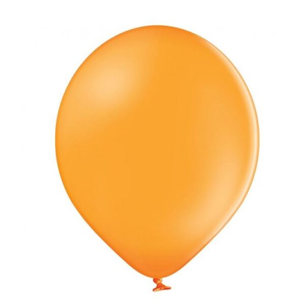 Oranžinis guminis helio balionas šventėms