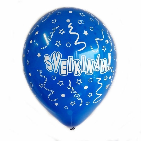 melynas balionas sveikinam Mėlynas balionas „Sveikinam!“