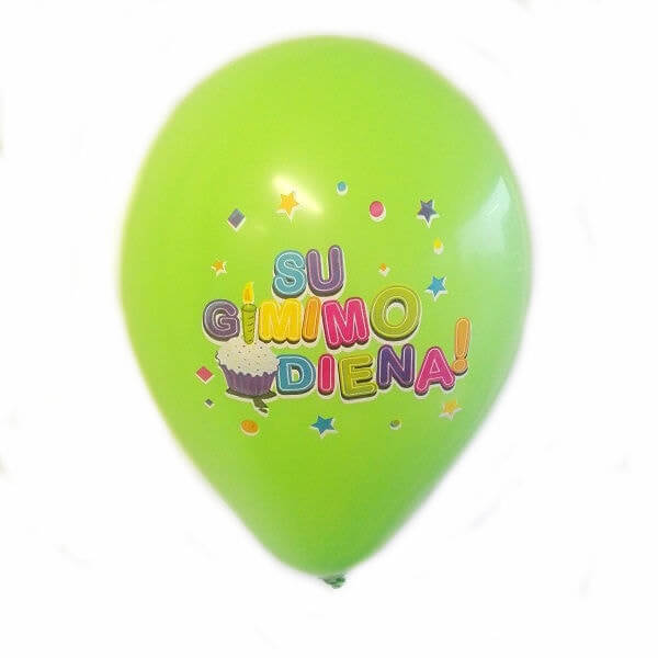 zalias balionas su gimimo diena Žalias balionas „Su gimimo diena!“