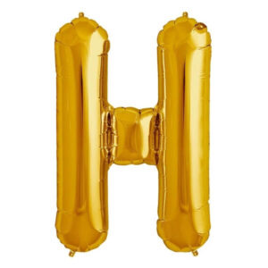 Auksinis folinis balionas „Raidė H“