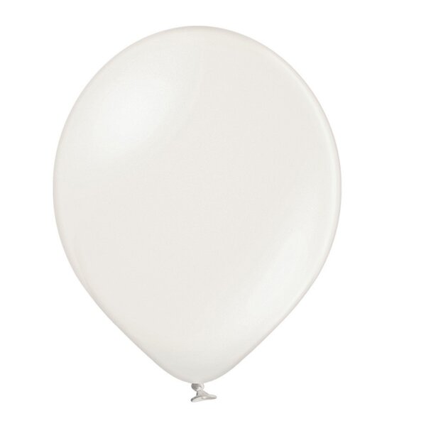 Guminis perlamutrinis baltas balionas gimtadieniui