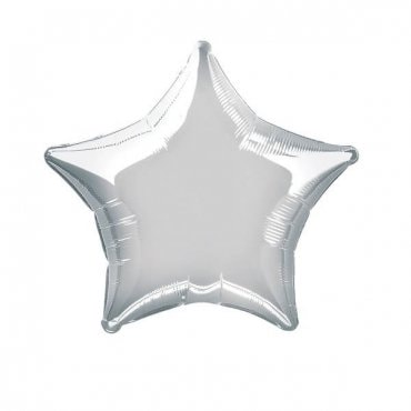 Žvaigždės formos sidabrinis balionas „Žvaigždutė“