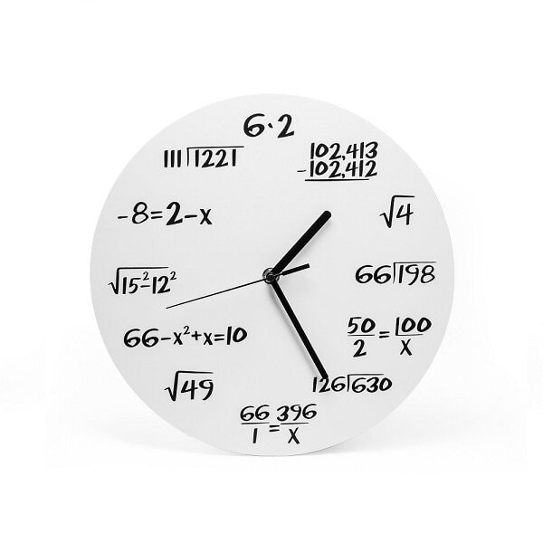 Sieninis laikrodis matematikos mylėtojams
