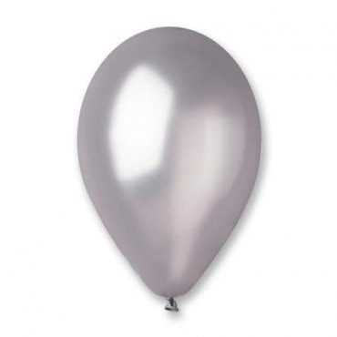 Sidabrinis perlamutrinis helio balionas