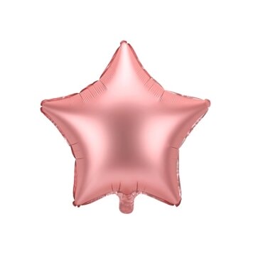 Folinis balionas Žvaigždė rožinio aukso