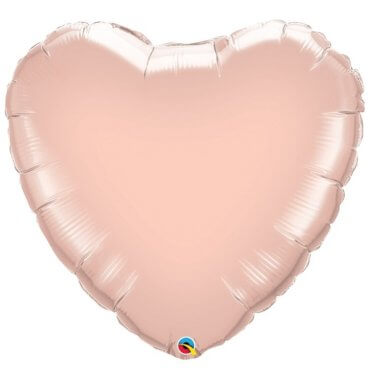 Šviesiai rožinis folinis balionas Širdelė