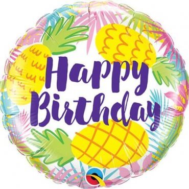 Gimtadienio dovana folinis balionas gimtadienio ananasai