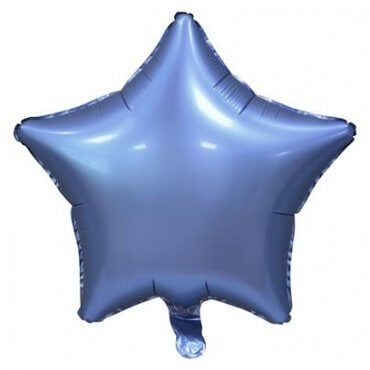 Folinis mėlyno metalo žvaigždės balionas