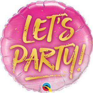 Vakarėlių dovana folinis balionas lets party