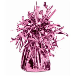 Rožinės spalvos svarelis surišto maišelio formos