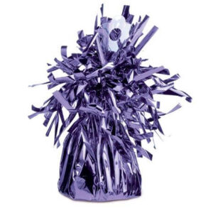 Violetinės spalvos surišto maišelio formos svarelis