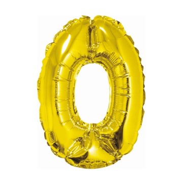 Folinis balionas skaičius „0“ 35cm
