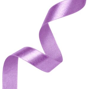 Violetinės spalvos satino juostelė 25mm