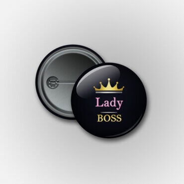 Prisegamas ženkliukas „Lady Boss“