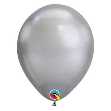 Chrominis sidabrinis balionas helio balionai