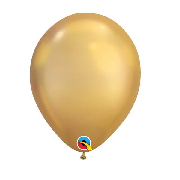 Auksinis chrominis balionas originali dovana