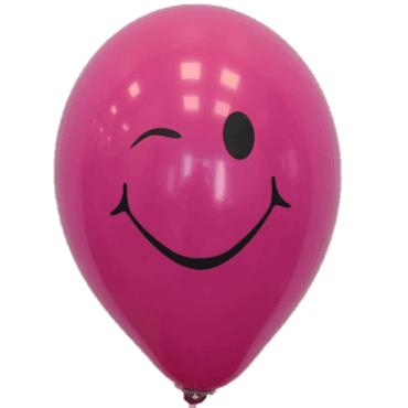 Rožinis guminis balionas mirksiukas