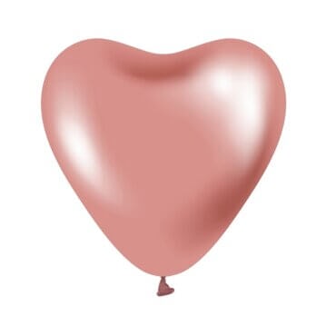 Širdelės formos guminis balionas