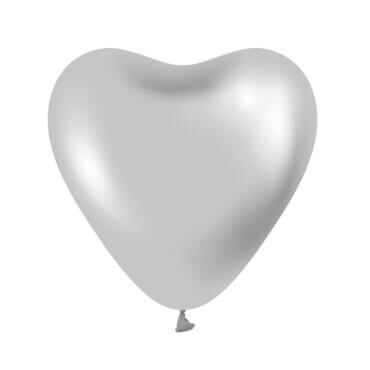 Balionai internetu sidabrinė širdelė