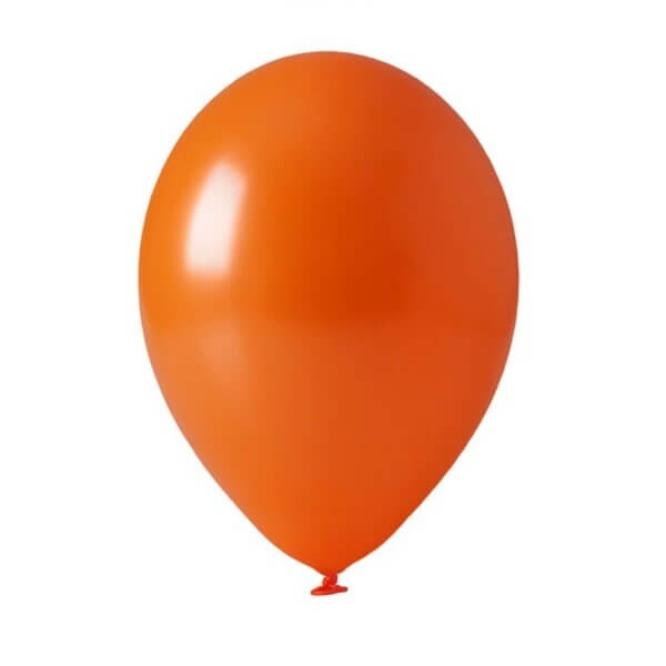 Oranžinis perlamutrinis helio balionas