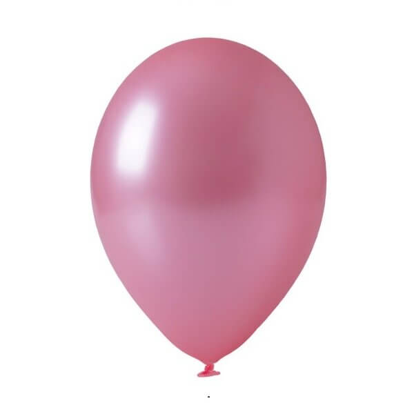 Rožinis perlamutrinis helio balionas