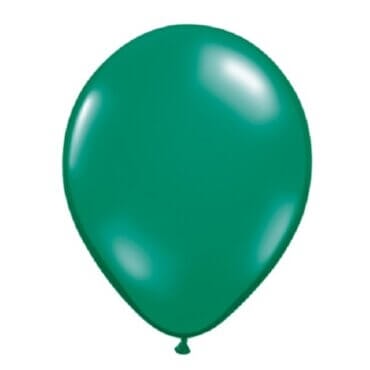 Smaragdinis žalias helio balionas