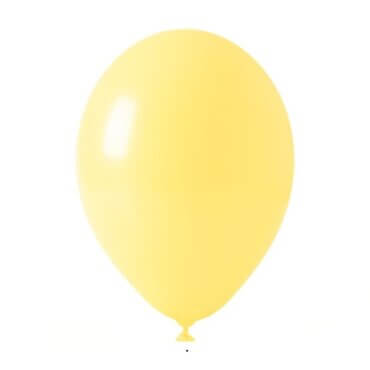 Šviesiai geltonas helio balionas