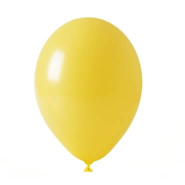 Tamsiai geltonas nepripūstas balionas
