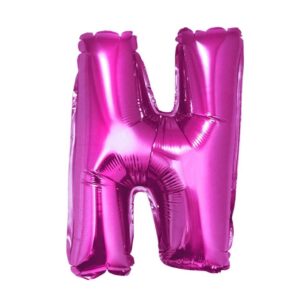Rožinis balionas Raidė N