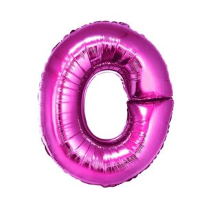 Rožinis balionas Raidė O