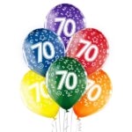 Spalvingi guminiai balionai Skaičius 70