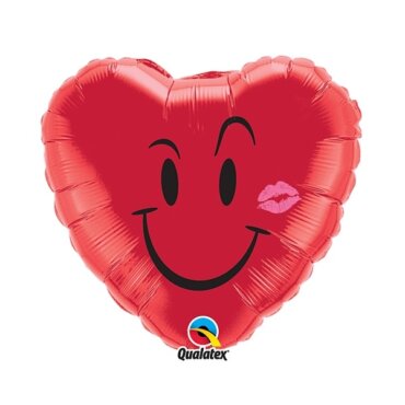 Folinis balionas širdelės formos balionas Šypsenėlė