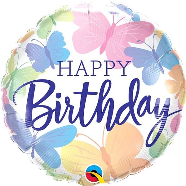 Folinis balionas „Happy Birthday“