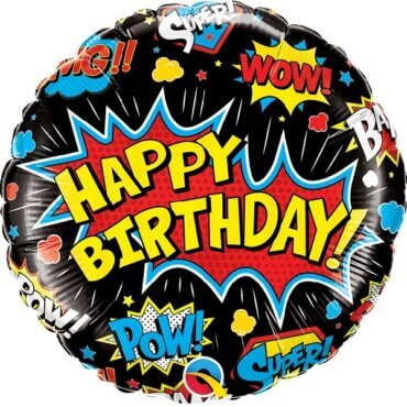Apvalus folinis balionas „Happy Birthday