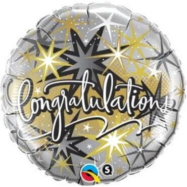 Apvalus folinis balionas „Congratulation“