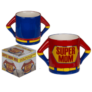 Keramikinis puodelis „Super Mom“