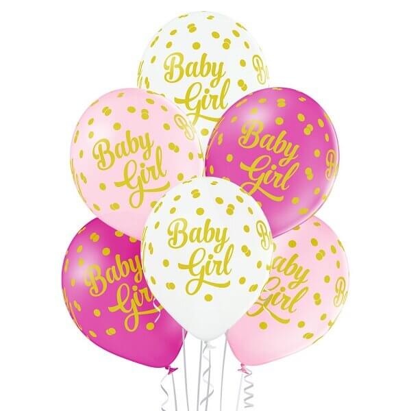 Guminis helio balionas „Baby Girl“