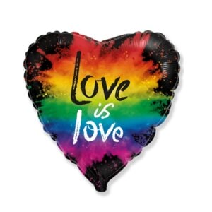 Folinis nepripūstas balionas „Love is love“