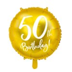 Auksinis folinis balionas skaičius 50