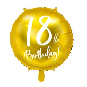 Auksinis folinis balionas skaičius 18