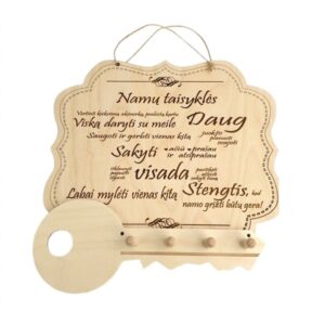 namu taisykles su raktu