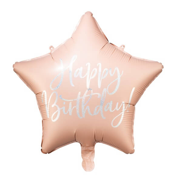 rausvas folinis balionas zvaigzde linksmo gimtadienio Šviesiai rožinis folinis balionas žvaigždės formos