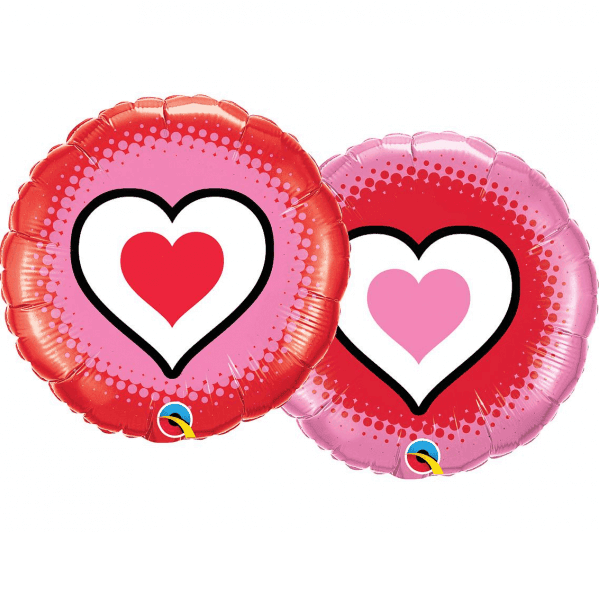 Folinis balionas „Love hearts“
