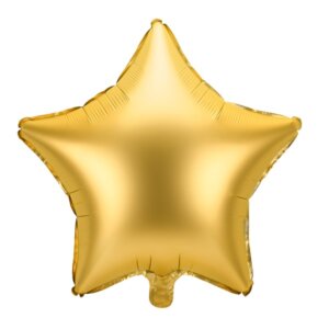 Auksinė matinė folinė žvaigždė šventiniai balionai