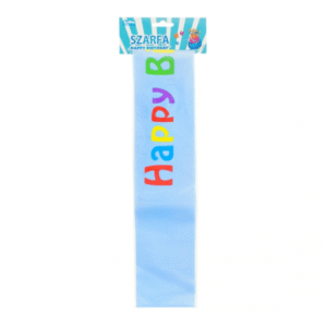 Žydra gimtadienio juosta „Happy Birthday"