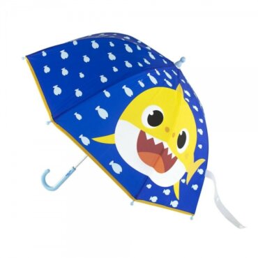 Mėlynos spalvos skėtis vaikams „Baby Shark“