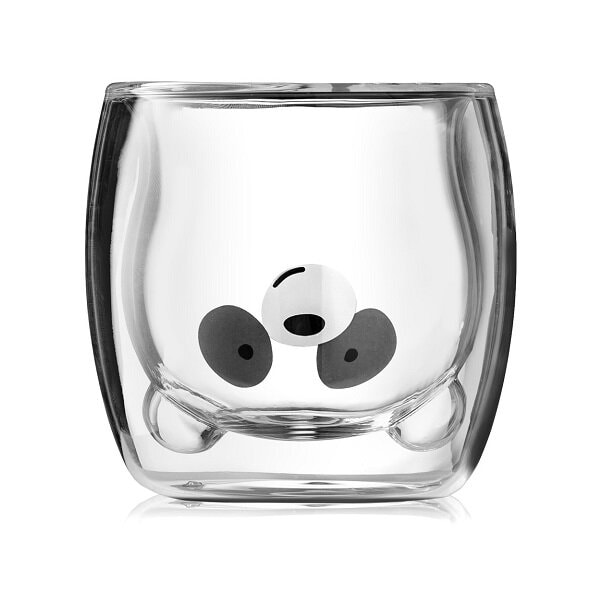 Dvigubo stiklo stiklinė „Panda"