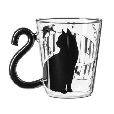 Stiklinis puodelis „Katinas"
